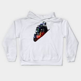 Low Poly Maverick Viñales Kids Hoodie